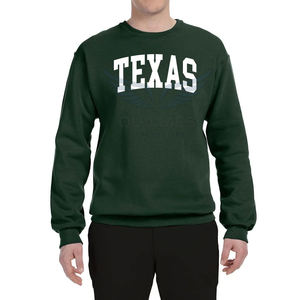 Sweat-shirt unisexe à col rond imprimé Texas, logo personnalisé, molleton de coton, pull-over, vente en gros, OEM, ODM, streetwear décontracté - Product Image 5