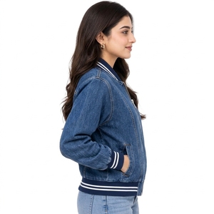 2026 <b>Women</b> Bomber <b>Jacket</b> <b>Windbreaker</b> Breathable Custom Logo Design Plus Size Winter Stand Collar Nylon OEM Service Best Selling - Product Image 4