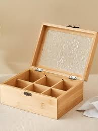 Wooden Jewelry <b>Organizer</b> Box with Natural Wood Finish for Accessories Storage - Product Image 6