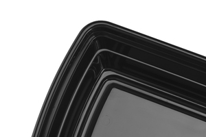 Contenedor Rectangular de Plástico PP para Alimentos con Tapa, de un Solo Nivel y 1 Compartimento, Libre de BPA, Apto para Microondas, Reciclable, Apilable, Estilo Americano - Product Image 4