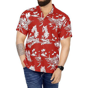 เสื้อเชิ้ตฮาวายแขนสั้นลายต้นปาล์มสำหรับผู้ชายใส่เที่ยวทะเลช่วงฤดูร้อน สไตล์ลำลองติดกระดุม - Product Image 6