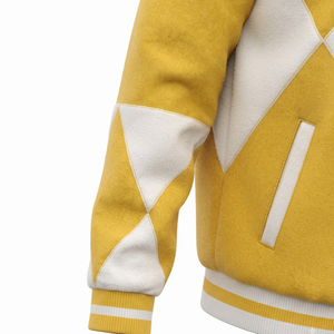 Veste universitaire en laine pour hommes, style baseball, avec broderies personnalisées, fermeture à boutons-pression, manteau bomber – Fournisseur OEM ODM en gros - Product Image 6