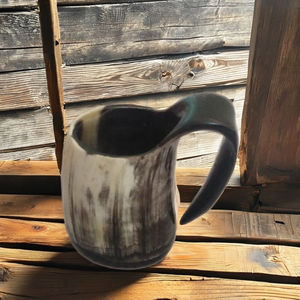 แก้วมักทรงแตรสำหรับดื่มแบบไวกิ้งพร้อมหูจับแก้วเบียร์กาแฟดื่มแบบไวกิ้ง - Product Image 1