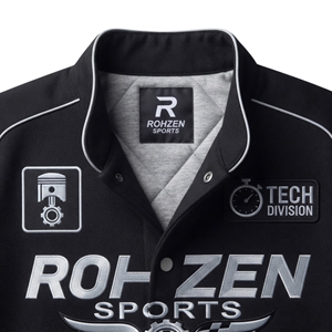 Custom <b>Men's</b> Motorsport Varsity <b>Jacket</b> Racing <b>Bomber</b> <b>Jacket</b> Snap Button Embroidered Patch Team Streetwear Windproof OEM ODM - Product Image 5