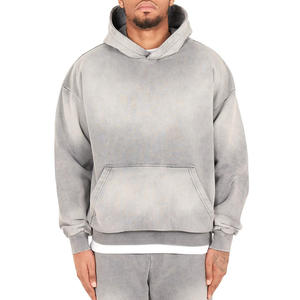 Wholesale Rates Street Wear Casual Blank Acid Wash <b>Sun</b> Faded Breathable Fleece Hoodies for Men Custom Logo New Arrival Cheap - Product Image 1