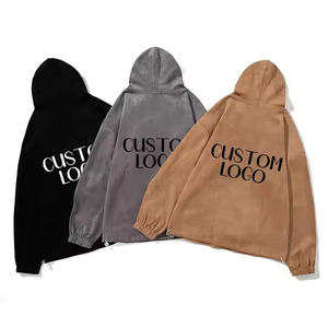 เสื้อฮู้ดซิปผู้ชายคุณภาพสูง ออกแบบตามสั่ง ลายปักเรียบง่าย พิมพ์ลาย ย้อมสีพื้น ผ้าโพลีเอสเตอร์/คอตตอน ระบายอากาศได้ดี - Product Image 5
