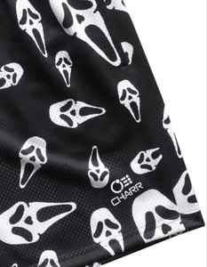 Pantalones Cortos Deportivos de Malla para Hombre, Personalizados OEM, con Estampado Gráfico de Calavera por Sublimación, 100% Poliéster, Casuales, Transpirables, de Secado Rápido, Estilo Urbano - Product Image 2