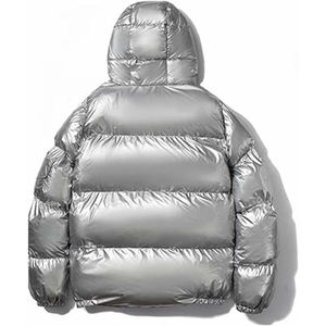 OEM Winter Puffer <b>Jacket</b> Men High Quality <b>Canvas</b> Stand Collar Windproof Waterproof Warm Outdoor Hiking - Product Image 6