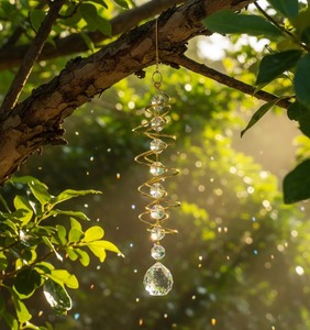 Colorful Crystal Suncatcher Elegant Hanging Decor <b>Rainbow</b> <b>Maker</b> Suitable For Window Home And Balcony Styling From India - Product Image 6