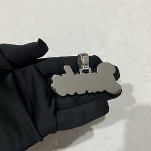 จี้เพชรโมอิสซาไนต์แบบกำหนดเองได้ ตัวอักษรประดับเพชร เงินแท้ 925 สไตล์ฮิปฮอป เครื่องประดับจี้และชาร์มสุดหรู - Product Image 2