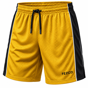 Shorts en maille personnalisés avec logo, shorts de sport, shorts de course, shorts de gym, shorts de basketball vierges à imprimé floral avec poches – Vente en gros - Product Image 3