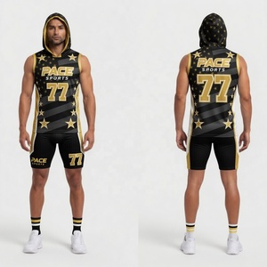 Uniforme de Fútbol Americano a 7 con Capucha para Hombre, Diseño Green Star Strike 7v7, Dominant Stars 7v7 - Product Image 6
