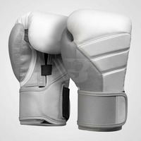 Gants de boxe professionnels de qualité supérieure en cuir véritable avec fermeture à lacets, anti-humidité, personnalisables