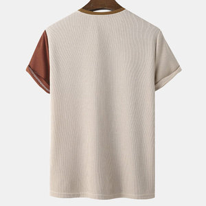 เสื้อยืดผู้ชายไซส์ใหญ่ ระบายอากาศดี ขายดี ดีไซน์เรียบด้านหน้า สีสันปรับแต่งได้ ไซส์พลัส ผ้าฝ้าย 100% รับผลิตแบบ OEM - Product Image 2