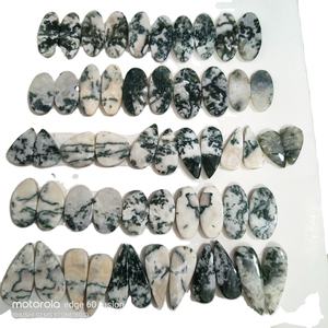 Pierre précieuse en agate mousse naturelle de qualité supérieure, forme mixte, certifiée par un tiers, 20-45 mm, 6-10 g, pierres en vrac, bijoux faits à la main - Product Image 5