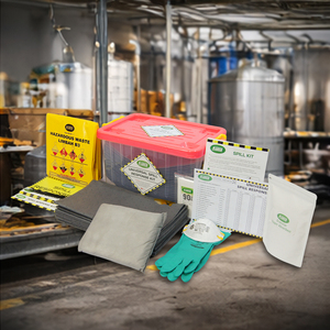 Kit anti-déversement universel 10 litres, boîte transparente, coussinets absorbants portables pour interventions d'urgence, pour fuites d'huile, de produits chimiques et d'eau en laboratoire - Product Image 3