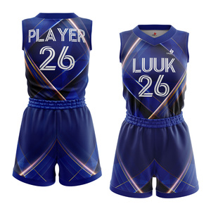 Maillot et short de basket-ball pour femmes imprimés sur mesure, uniforme d'équipe sublimé, vêtements de sport légers - Product Image 1