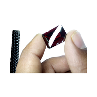 Rubis Rouge 100% Naturel (Origine Zambie) Taille Princesse Étoile Octogonale Libre 13x18mm 16.39ct Non Traité Certifié par un Certificat Tierce Partie