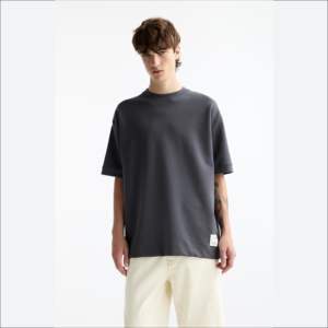 High Quality Heavy Cotton <b>Men's</b> T-<b>Shirt</b> Luxury Oversized Silk Screen Printed Blank <b>Short</b> <b>Sleeve</b> <b>Black</b> 260gsm Eco-Friendly Canvas - Product Image 6
