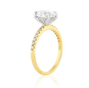 Anillo de compromiso de plata de ley con diamantes para mujer, anillo de promesa con incrustaciones de diamantes, regalo para mujer. - Product Image 2