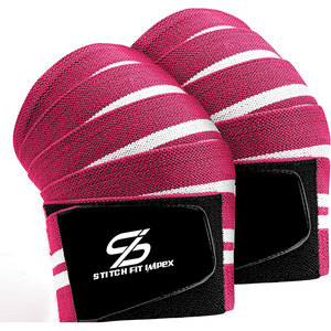 Gym <b>Knee</b> Wraps for Squats Strong Elastic Support for Workout Training Comfortable Fit for Daily <b>Exercise</b> Use - Product Image 1