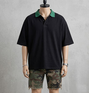 Polo de Verano para Hombre de Alta Calidad, 100% Algodón, Estilo Casual de Negocios, Color Sólido, Bordado, Manga Corta, Corte Holgado - Product Image 3