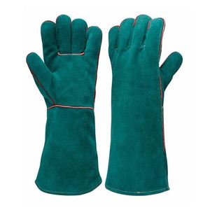 Guantes de Soldadura de Cuero Resistentes al Calor, Guantes de Seguridad Industriales, Guantes de Soldadura de Cuero al por Mayor, Protección Térmica para el Trabajo - Product Image 1