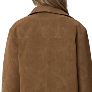 Veste en daim de qualité supérieure pour femmes, élégante, au toucher doux, vêtements d'extérieur d'hiver, fabricant OEM - Product Image 5