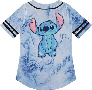 Trendy Blue <b>Marble</b> Pattern Baseball Jersey Custom Sublimation Fluid Art Design Short Sleeve Sportswear - Product Image 2
