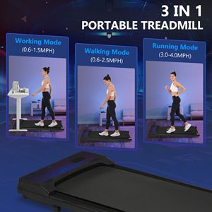 Tapis Roulant da Casa e Ufficio 2.5HP, Velocità 0.6-4MPH, Capacità 300LBS, per Camminare e Correre - Product Image 6