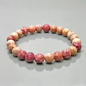 Natural Llanite 8mm Smooth Round AA Grade Gemstone Beads <b>Stretch</b> <b>Bracelet</b> Healing Jewelry Wholesale - Product Image 3