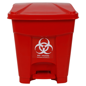 Foot Pedal Square Eco-Friendly Heavy Duty <b>Plastic</b> Waste <b>Bin</b> for Hospital Use - Product Image 2