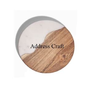 Eco-Material Wood Resin <b>Coaster</b> Table Mats and Pads Decorative Wood and Marble <b>Drinking</b> <b>Coasters</b> Tea Cup <b>Coaster</b> Kitchenware Use - Product Image 1