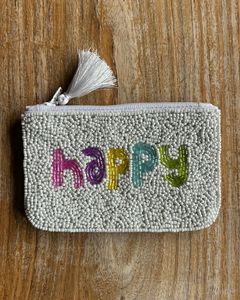 Monedero de Estilo Bohemio Hecho a Mano con Bordado y Cuentas, con Diseño Floral Artístico, Perfecto para Viajes y Compras - Product Image 1