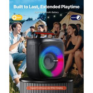 30W 6.5 pollici portatile per Karaoke Bluetooth con 2 microfoni Wireless per adulti - Product Image 5