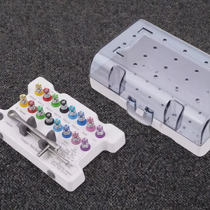 Dental Surgical Instrument <b>Set</b> With <b>Torque</b> Ratchet And Color Coded Drill Bits For Oral Bone Augmentation CE Certified Class I - Product Image 5