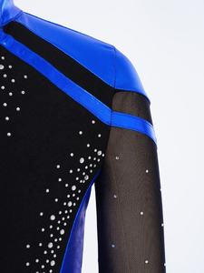 Traje de Patinaje Artístico para Niños de 6 a 16 Años, Top Metálico para Competencia, Práctica de Baile Latino, Ropa de Baile Infantil - Product Image 4