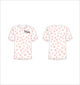 T-shirt à pois pour homme Ferocious, manches courtes, col rond, coupe classique, jersey en polyester, imprimé décontracté, logo sur le devant - Product Image 1