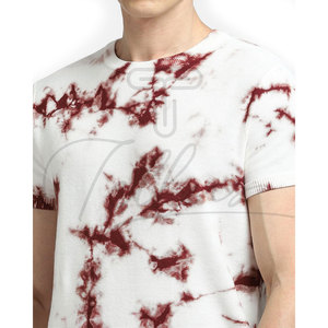 T-shirts pour hommes avec logo personnalisé Tie-Dye, 100% coton, col rond, tee-shirt uni avec design imprimé, t-shirts Tie-Dye de haute qualité - Product Image 4
