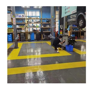 Pvc Interlocking Garage Floor Tiles Car 4s Workshop Showroom Vinyl <b>Plastic</b> Flooring Modern Indoor 6mm 5mm Vinyl Flooring for Gym - Product Image 4