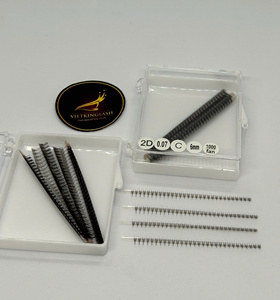 Extensiones de Pestañas Individuales Preformadas de Volumen Ultra Rápido 3D a 20D, Base Estrecha y Puntiaguda, 0.05 0.07, en Bandeja - Product Image 3