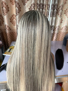 ลดราคาสุดๆ! วิกผมลูกไม้คุณภาพสูง  ด้านหลังเป็นผมแท้ 100%  ท็อปเปอร์ผมลูกไม้สำหรับผู้หญิง - Product Image 2