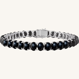 Pulsera Estrella Negra en Plata de Ley 92.5 KLSB-20630 - Product Image 1