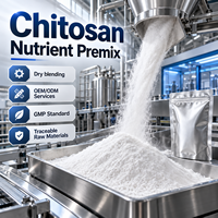 Poudre de prémélange nutritif de chitosane personnalisée OEM CAS 9012-76-4 Fournisseur d'ingrédients de compléments alimentaires Vente en gros en vrac
