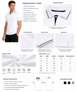 เสื้อยืดแขนสั้นทรงสปอร์ตผู้ชายผ้าไมโครโพลีเอสเตอร์ 100% 200 GSM |   เสื้อผ้าแห้งเร็ว ป้องกันรังสียูวี รับผลิตตามแบบ (ODM) ขายส่ง - Product Image 5