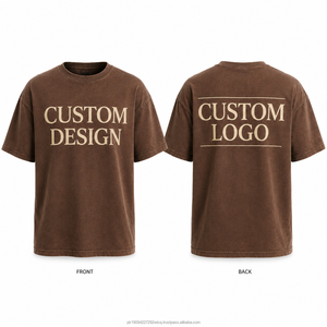 เสื้อยืดคอกลมแขนสั้นทรงโอเวอร์ไซส์สำหรับผู้ชาย พิมพ์โลโก้ตามสั่ง ผ้าฝ้าย 100% น้ำหนัก 220 กรัม ระบายอากาศได้ดี รับผลิตแบบ OEM ขายส่งจำนวนมาก - Product Image 3