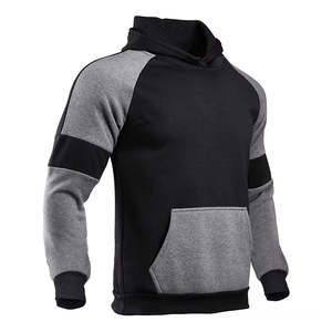 Ensemble de survêtement deux pièces personnalisé pour homme en coton/polyester respirant, motif uni, poids lourd, prix de gros abordable - Product Image 2
