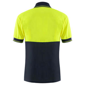 Camiseta Polo de Trabajo de Poliéster Reflectante Fluorescente de Alta Visibilidad con Logotipo Personalizado, Ropa de Seguridad Transpirable para Trabajadores - Product Image 2
