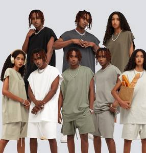 Camisetas Deportivas de Verano para Hombre, Personalizadas, de Alta Calidad, 100% Algodón, 300g, Corte Holgado, Sin Mangas, en Oferta - Product Image 5