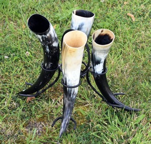 Premium Natural Buffalo Horn Drinking Horn Handmade Viking Medieval Drinking Cup Rustic Beer Mead Ale Wine <b>Mug</b> For Party - Product Image 5